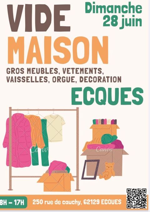 Vide maison dimanche 28 juin ecques Ecques (62)