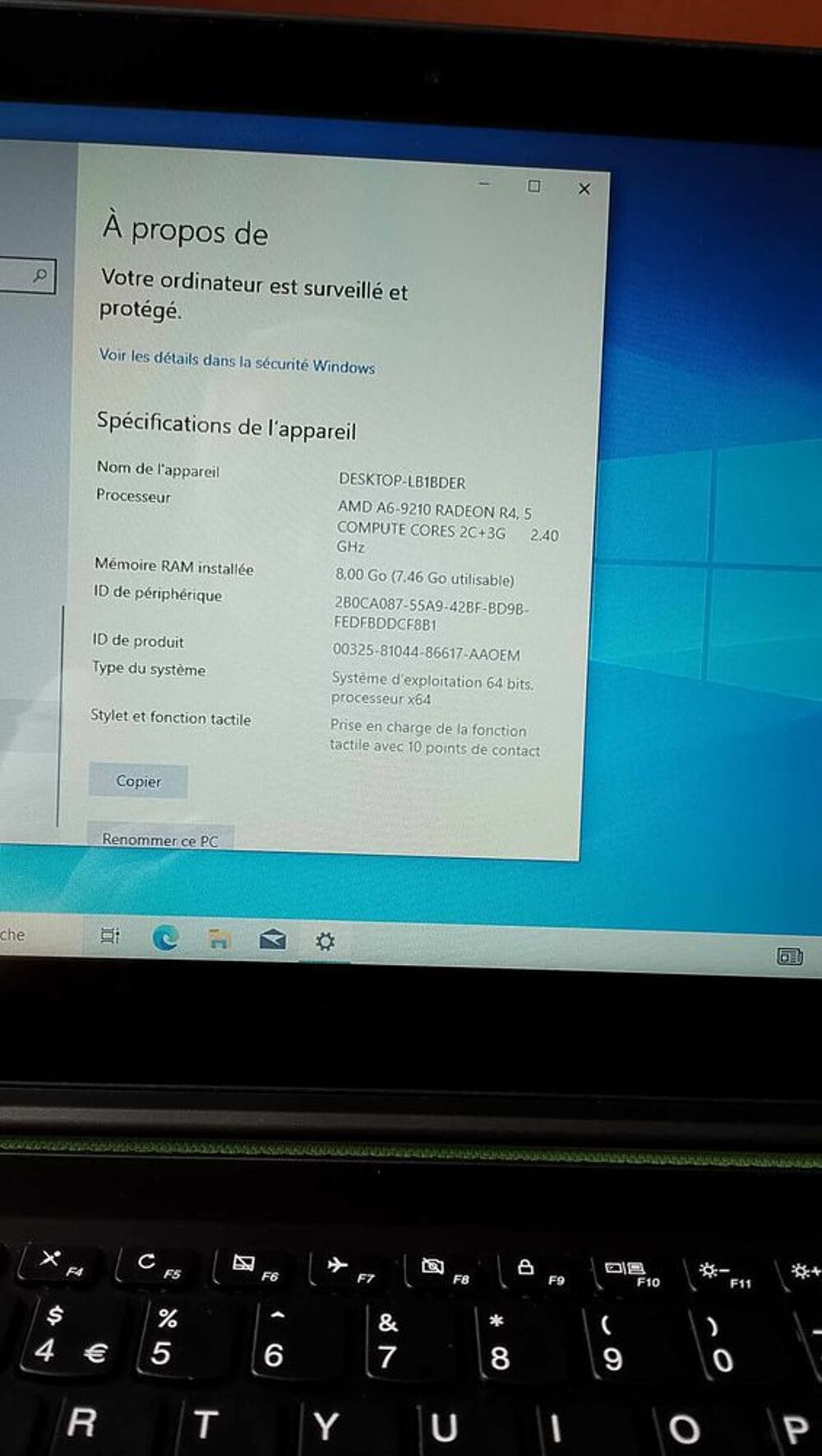 Portable lenovo yoga 510 / amd a6 9310 / Matériel informatique