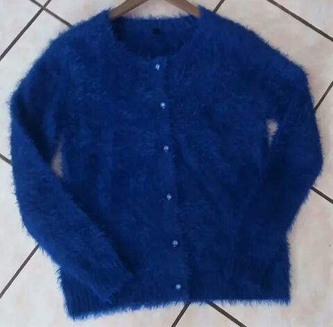 Gilet bleu dur maille poilus tout doux T 38 -40 5 Domart-en-Ponthieu (80)