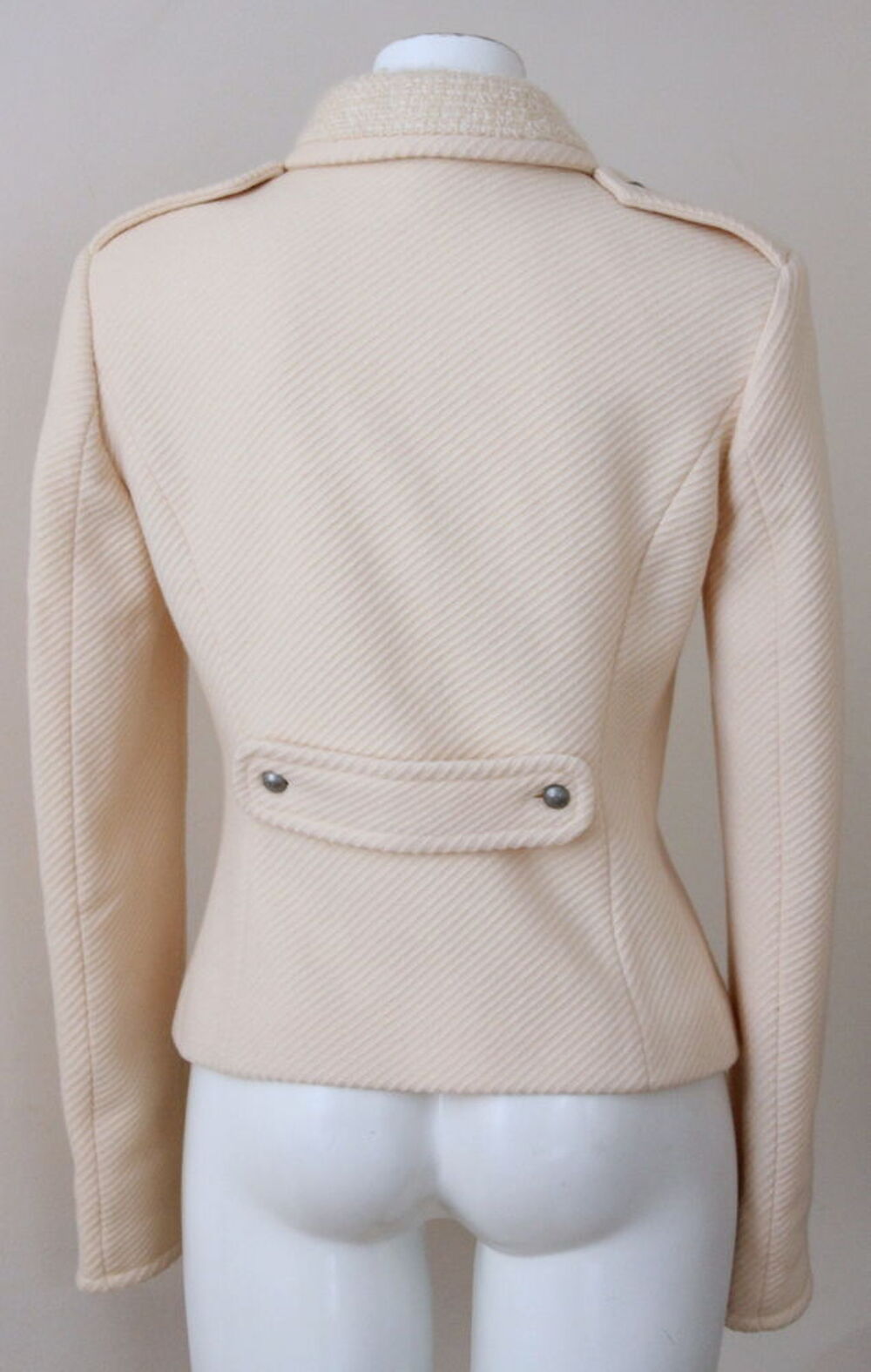 Veste laine ivoire FERRE T.38 Fr Vêtements