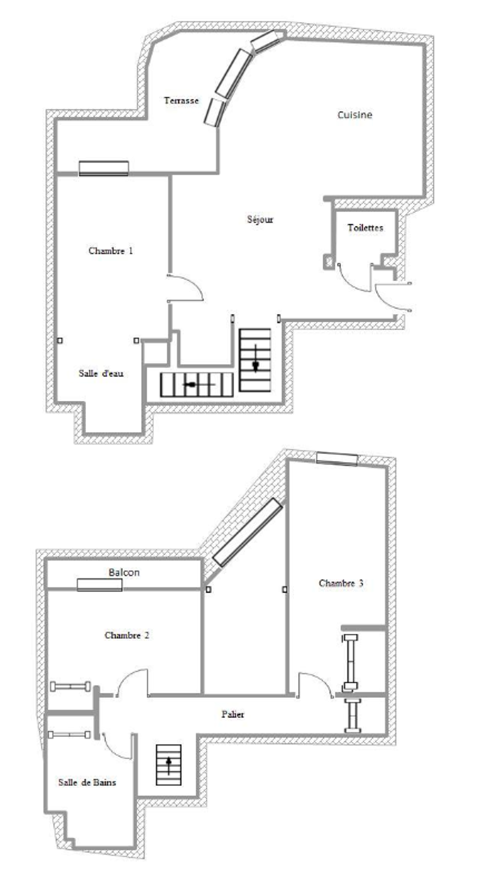 Vente Duplex/Triplex Duplex unique - Séjour cathédrale - 95m² -Terrasse-Parking Colombes