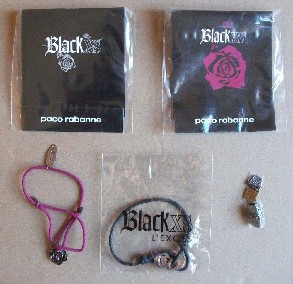 LOT Paco Rabanne "Black XS" # 5 pi&egrave;ces 