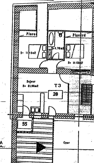  Appartement � louer 3 pi�ces 41 m�