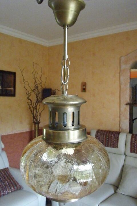 LUMINAIRE SUSPENSION LAITON VERRE 15 La Celle-sur-Morin (77)
