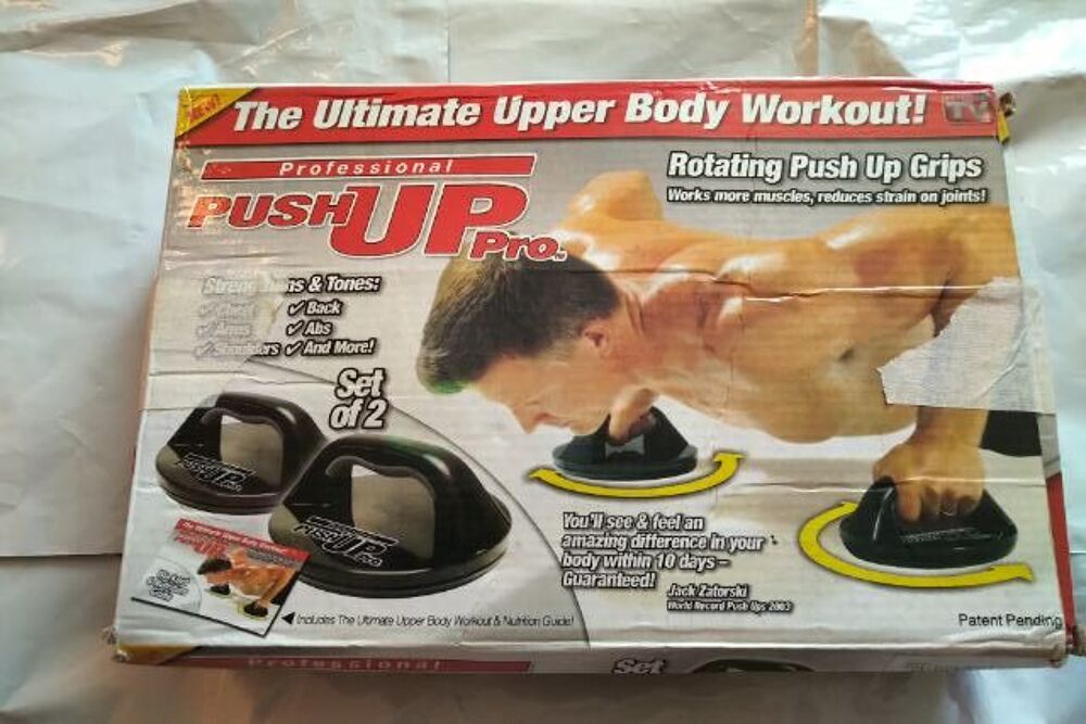 Musculation. Paire de poign&eacute;es de support pour pompes. Sports