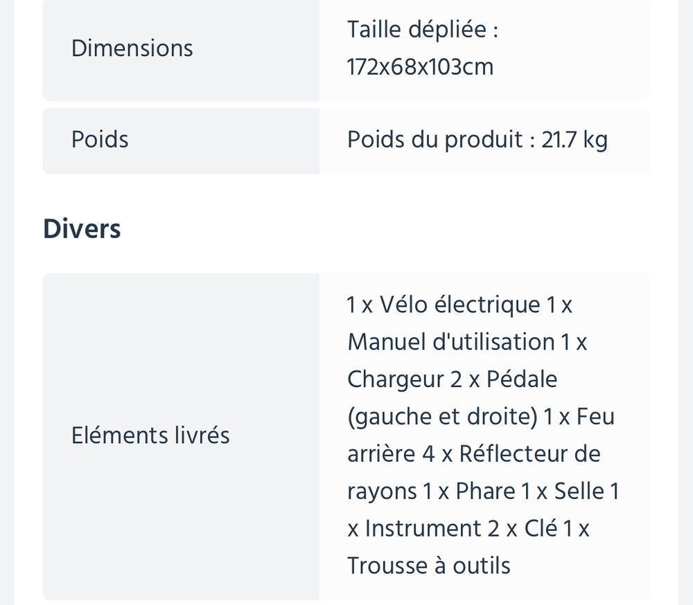 VTT &Eacute;LECTRIQUE PARFAIT &Eacute;TAT Vélos