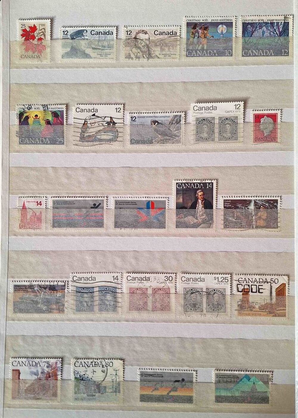 S&eacute;rie de timbres de collection du Canada 
