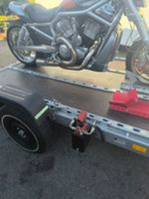   remorque porte moto abaissante 