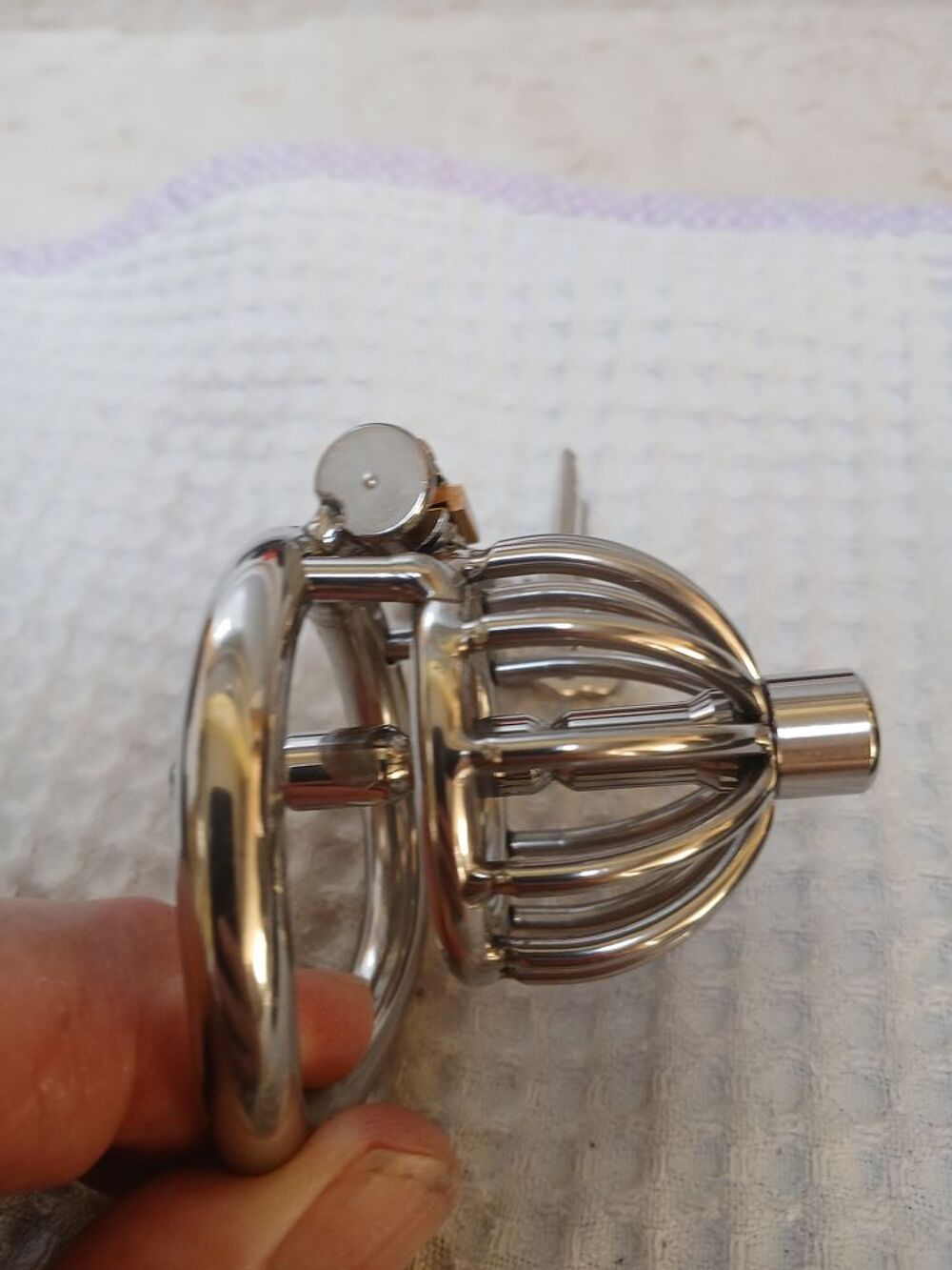 cage de chastet&eacute; inox 