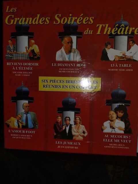 COFFRET 6 CASSETTES VHS GRANDES SOIREES THEATRE 10 Marcq-en-Barœul (59)