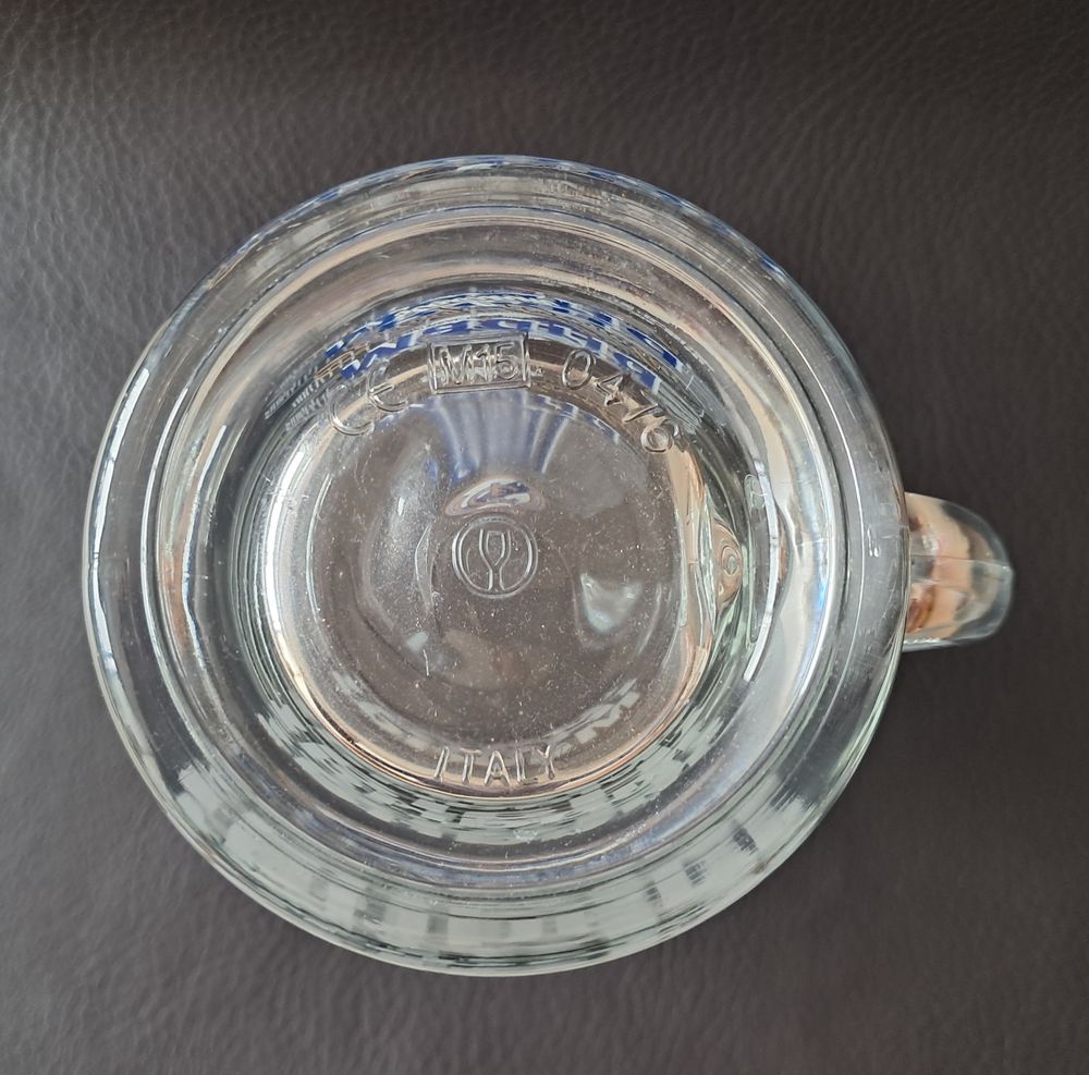 verre &agrave; bi&egrave;re bock 20 cl Real Madrid avec dessin du stade 