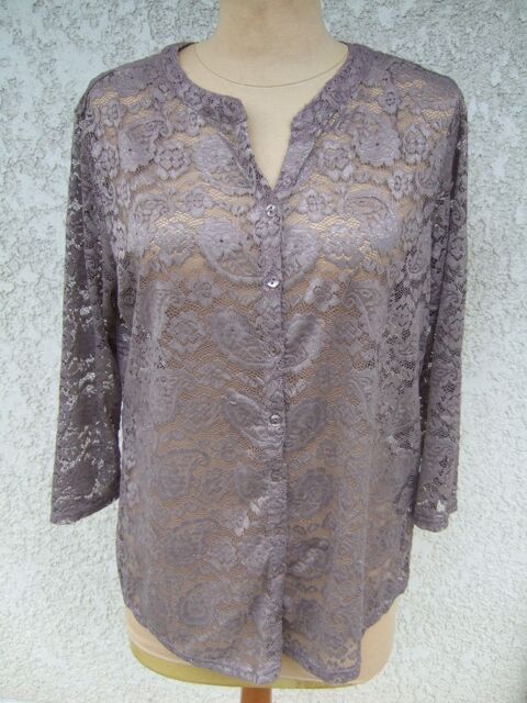 Chemisier dentelle taupe taille 3 8 Saint-Martin-le-Beau (37)