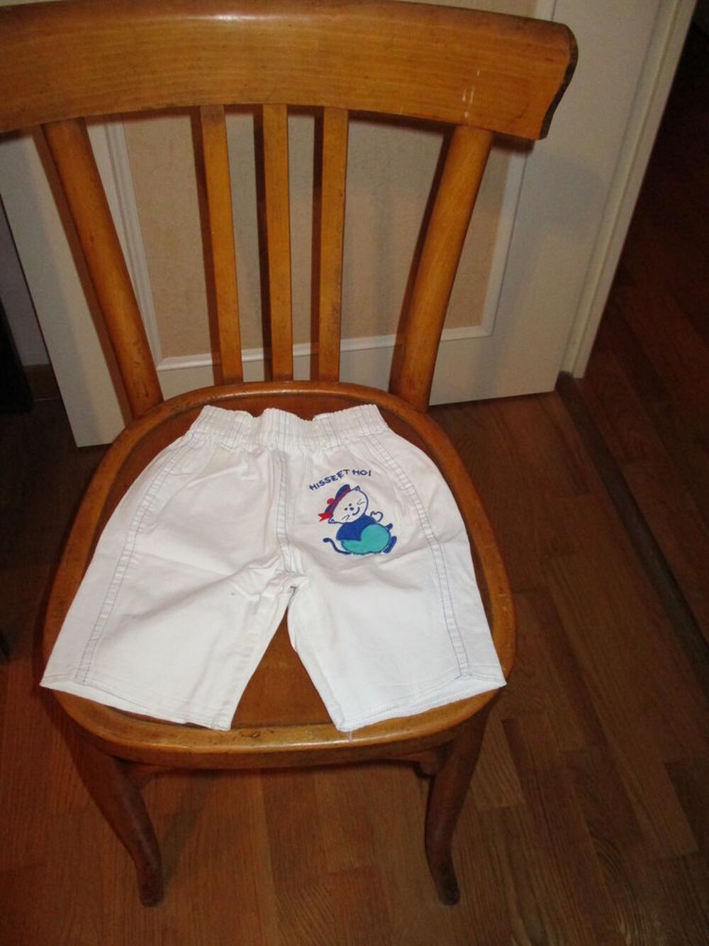 Bermuda blanc avec petit marin - hisse et ho ! Vêtements enfants