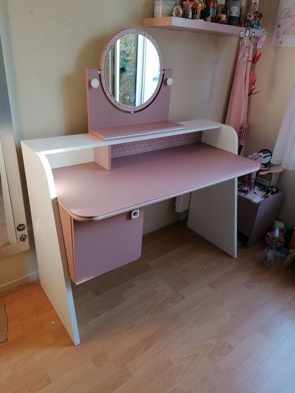bureau fille avec miroir Meubles