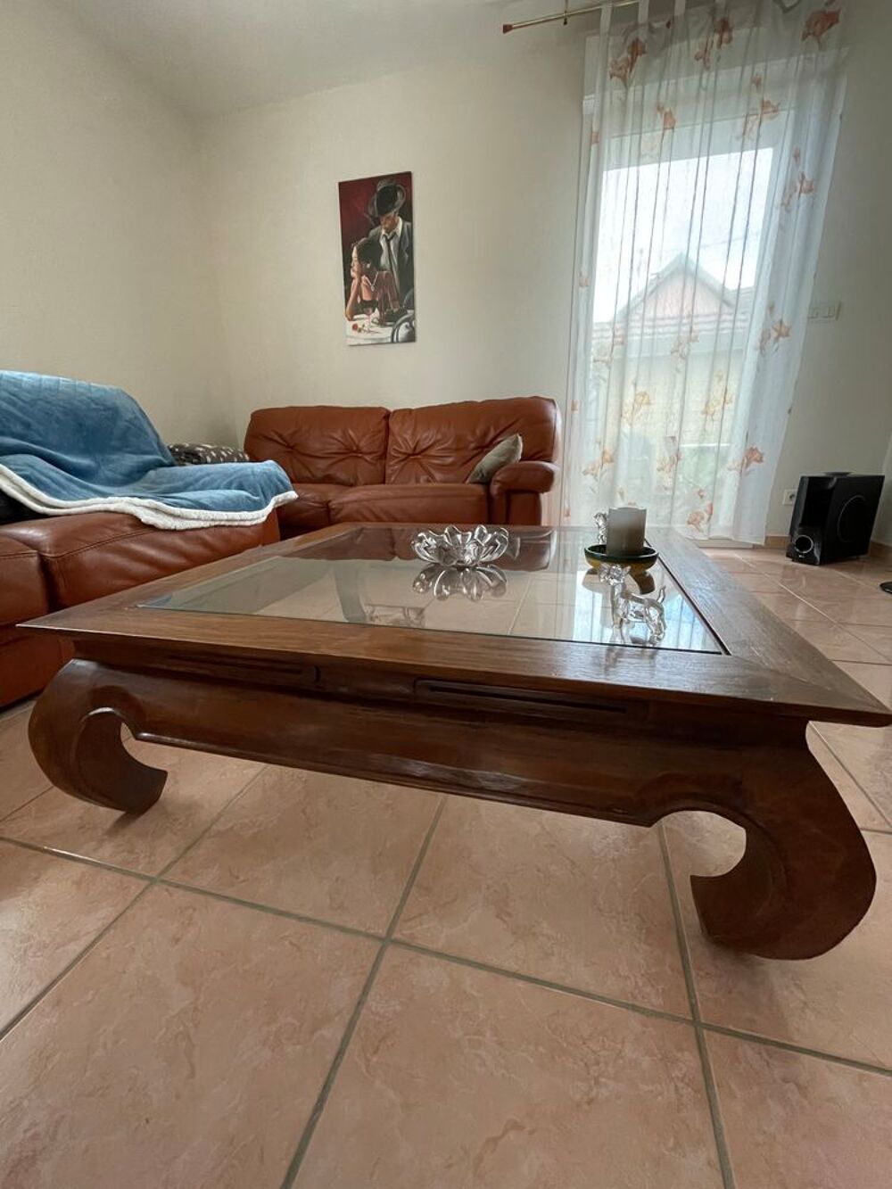 Table basse vitr&eacute;e Meubles
