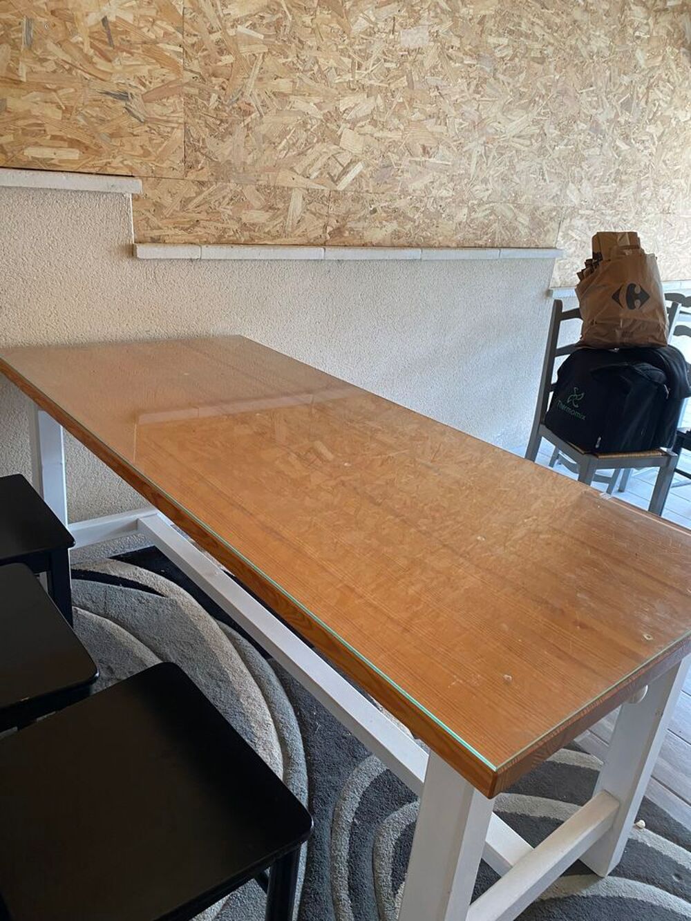 Table en pin salle &agrave; manger ou cuisine Meubles