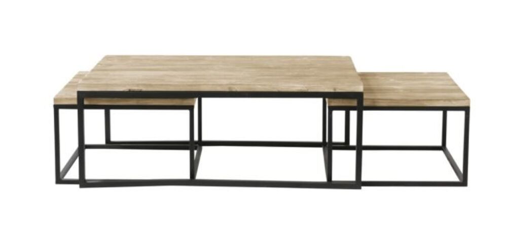 Table basse bois et metal Meubles