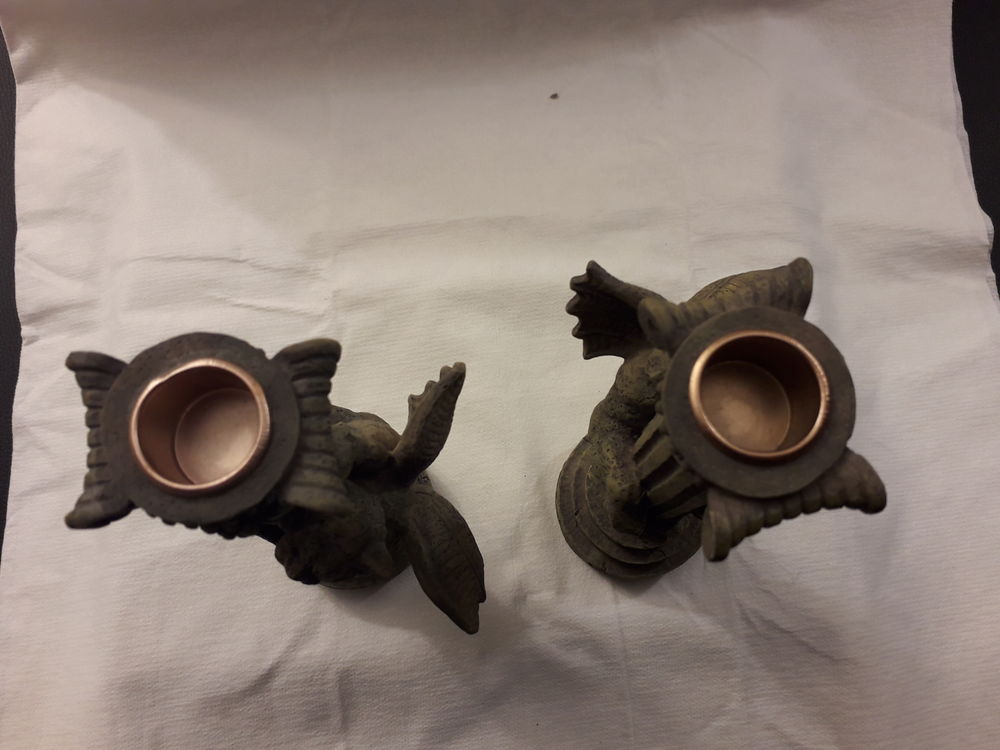 2 Bougeoirs 1 Gargouille D�coration