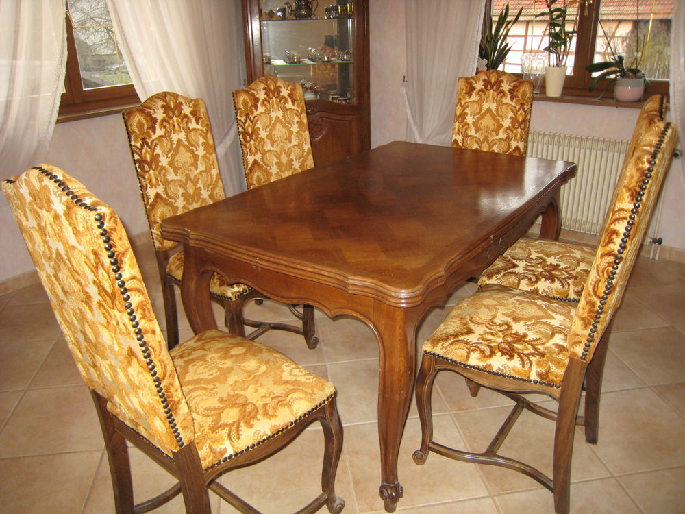 Lot de 6 chaises R&eacute;gence Meubles