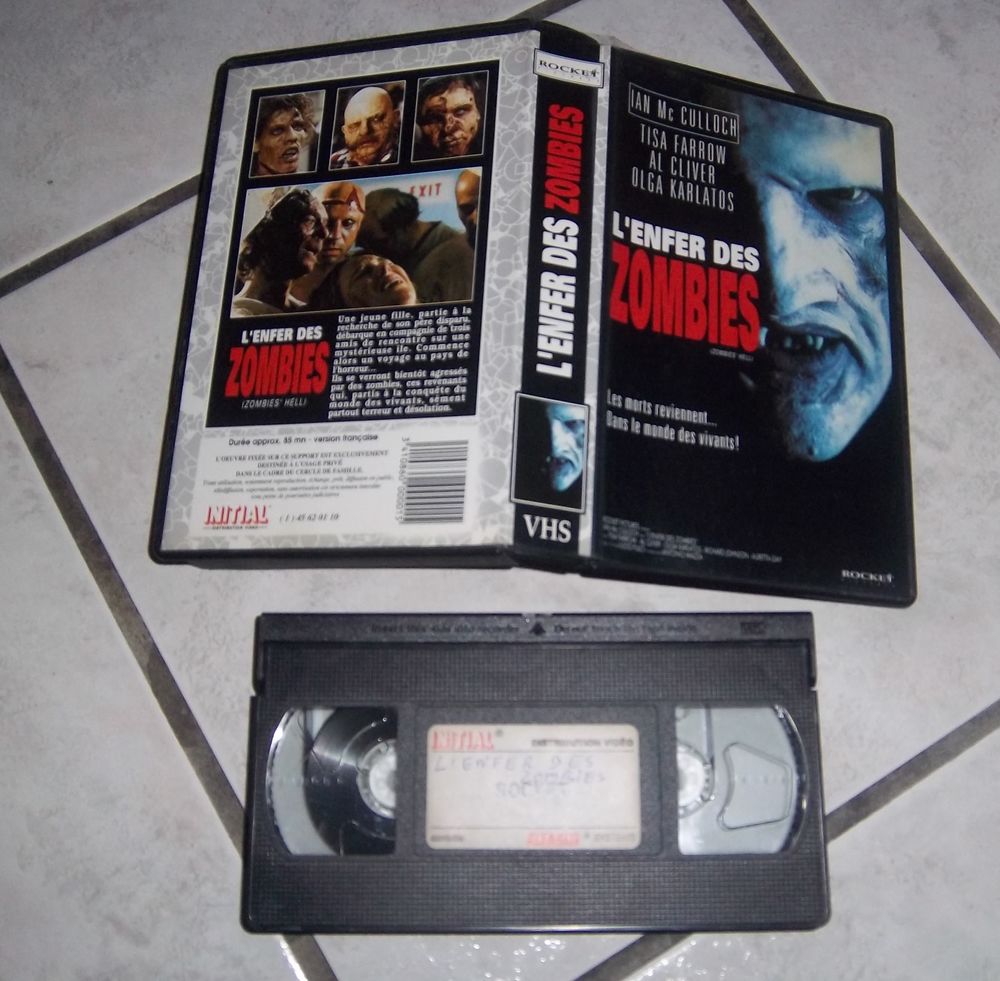 Vhs l'enfer des zombies Lucio Fulci DVD et blu-ray