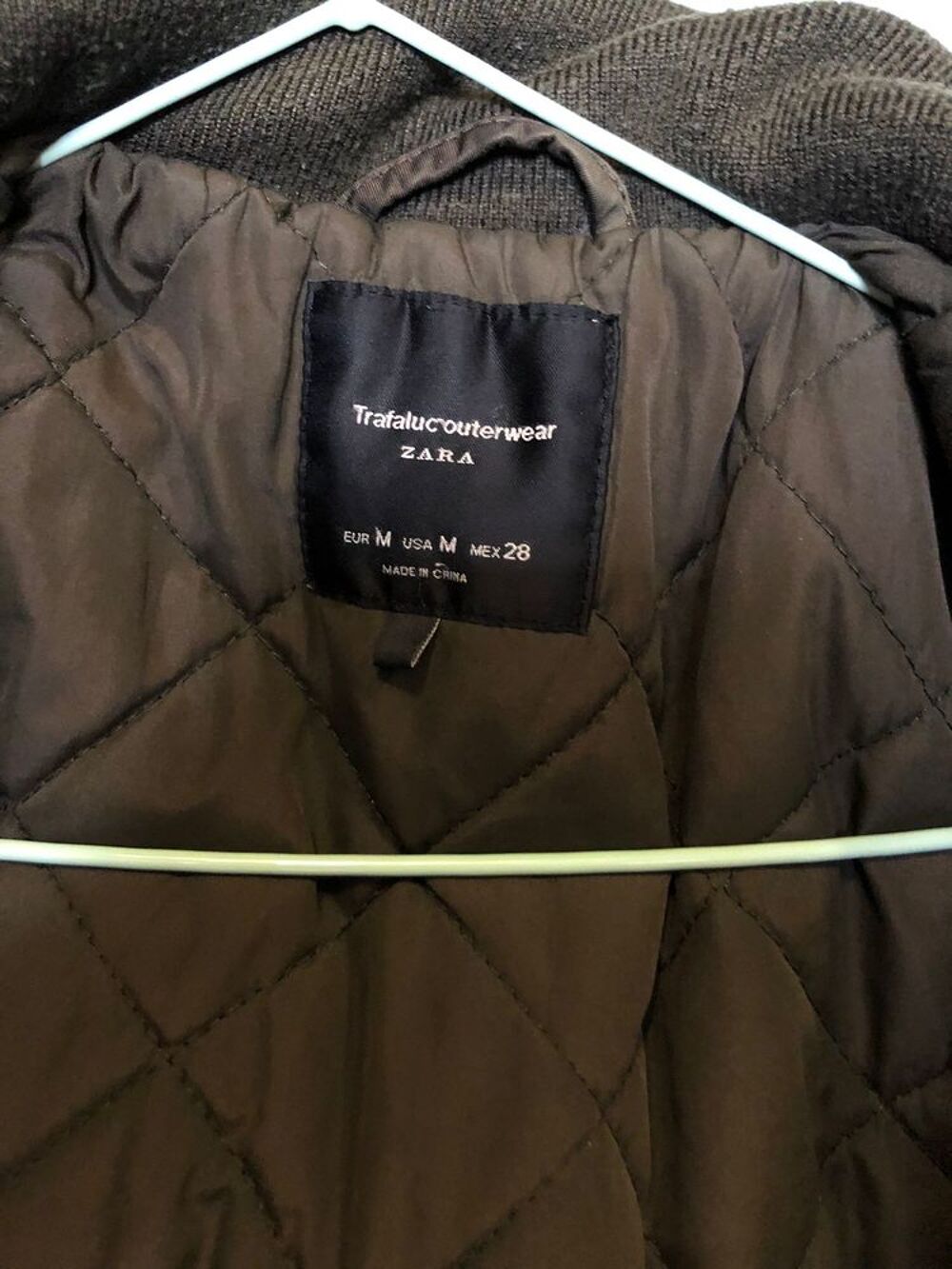Manteau &agrave; capuchon ZARA Vêtements