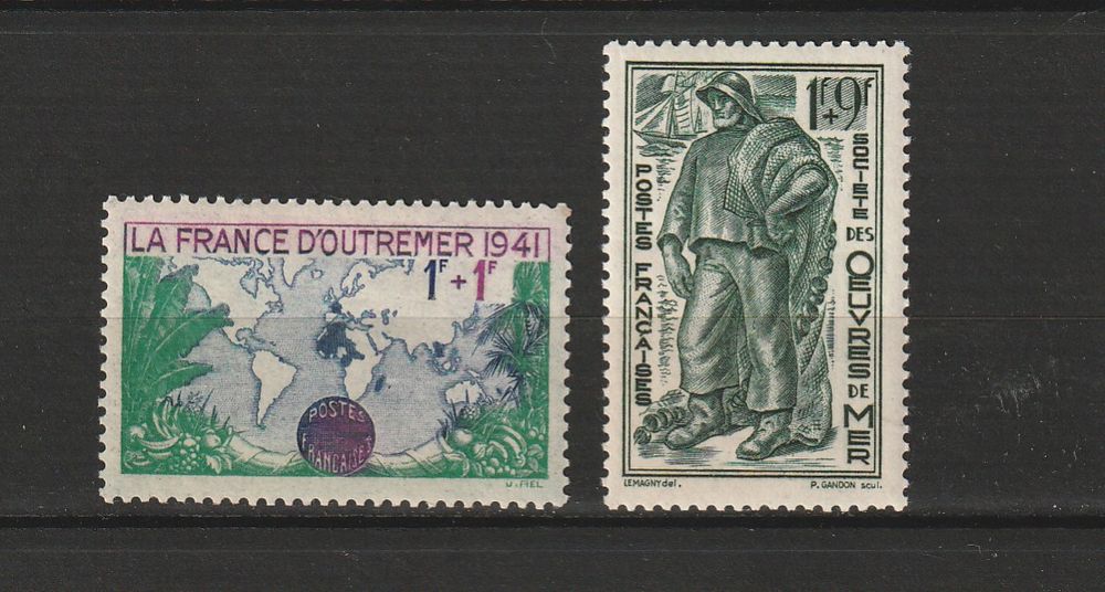 TIMBRES NEUFS** ANNEES 1941-46
