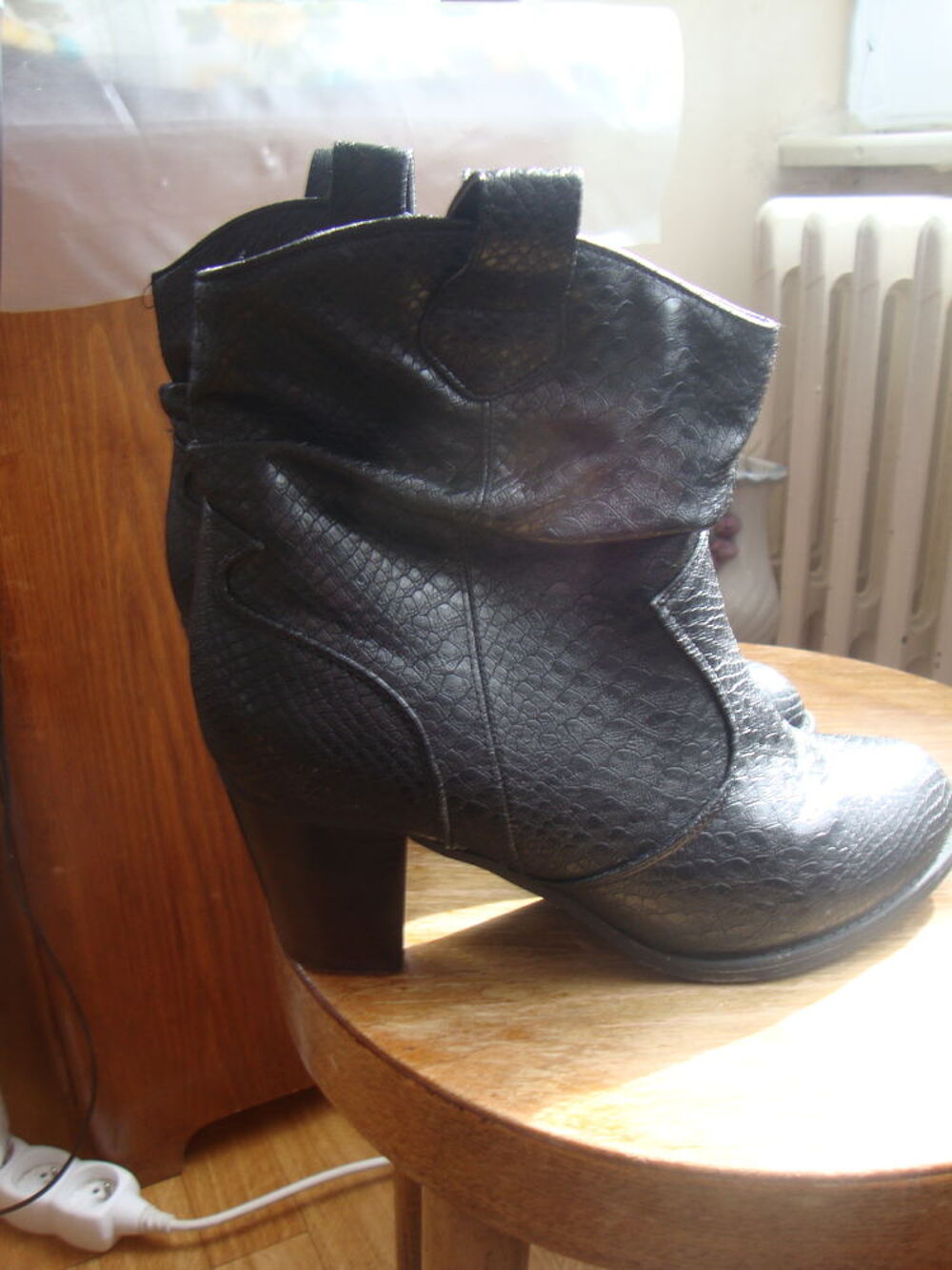 bottines noires, Chaussures
