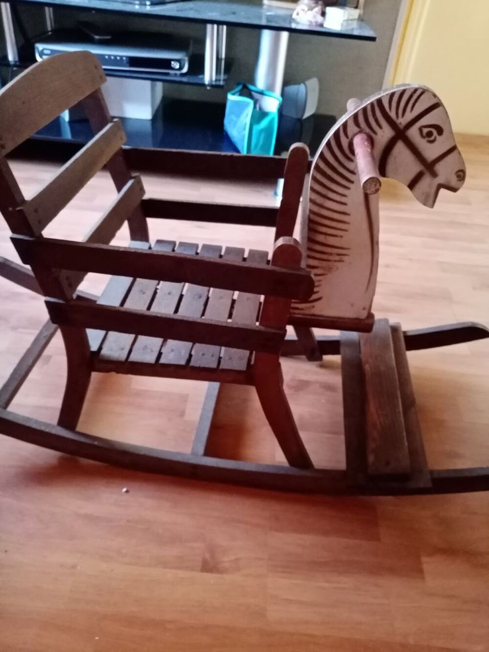 Cheval &agrave; bascule , ann&eacute;es 50 Mobilier enfants