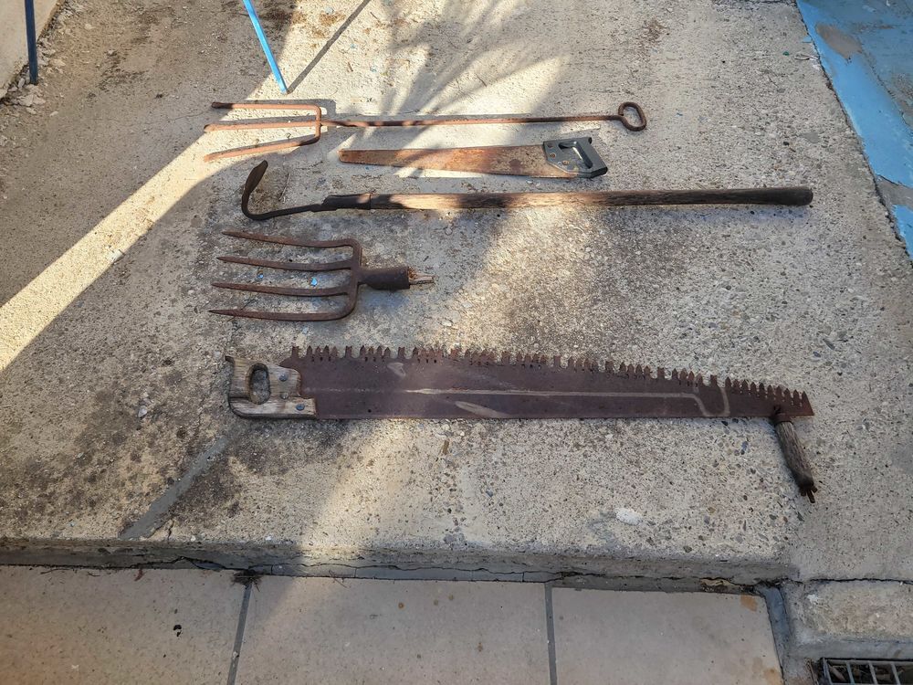 vieux outils Jardin