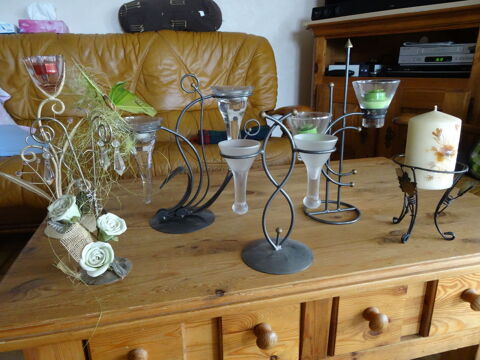 supports bougies en fer forg� 3 Merville (59)