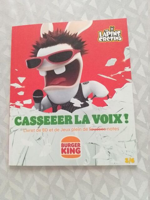 Livre Lapins crétins casseeer la voix ! Burger king 1 Aurillac (15)