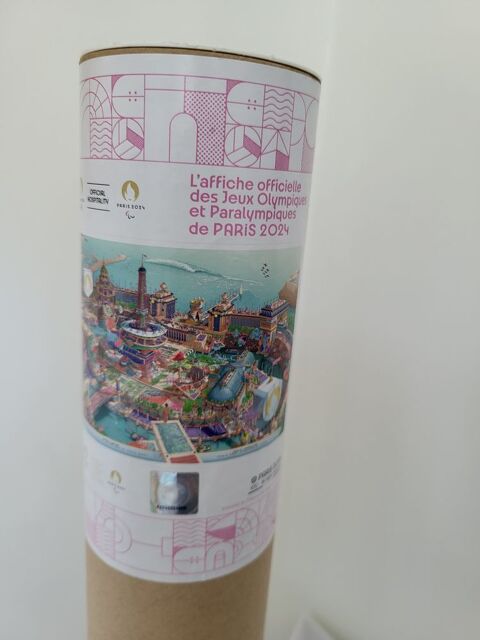 Affiche jeux olympiques et paralympiques 180 Enghien-les-Bains (95)