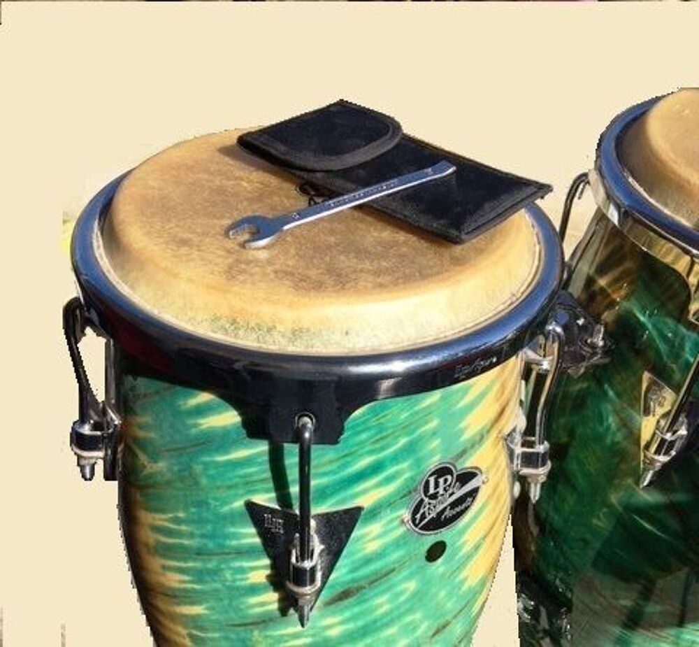 Congas LP Latin Percussion &amp; support + 1 paire Bongo LP Instruments de musique