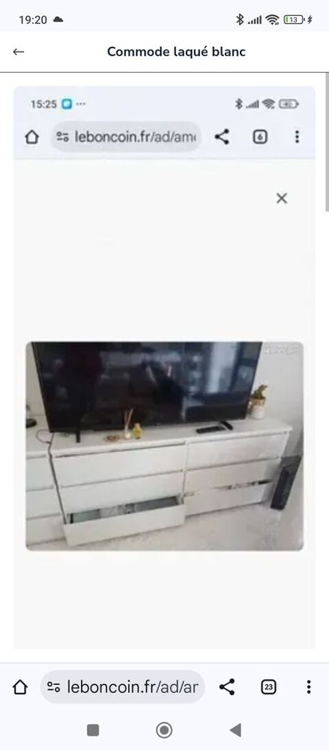 Commode laque blanche 100 Montpellier (34)