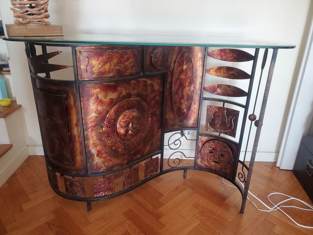 Console en m&eacute;tal design Meubles