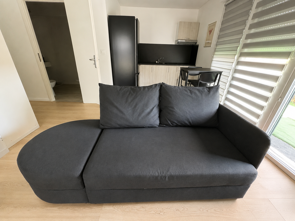 Canap&eacute; convertible IKEA 2 places-Gris fonc&eacute;- Tr&egrave;s bon &eacute;tat Meubles