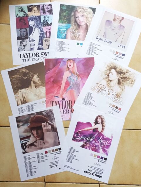 Lot de 8 posters canvas Taylor Swift Eras Tour 10 Toulon (83)