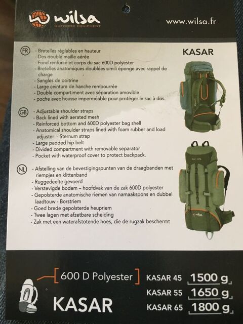sac  dos de montagne neuf 700 Angers (49)