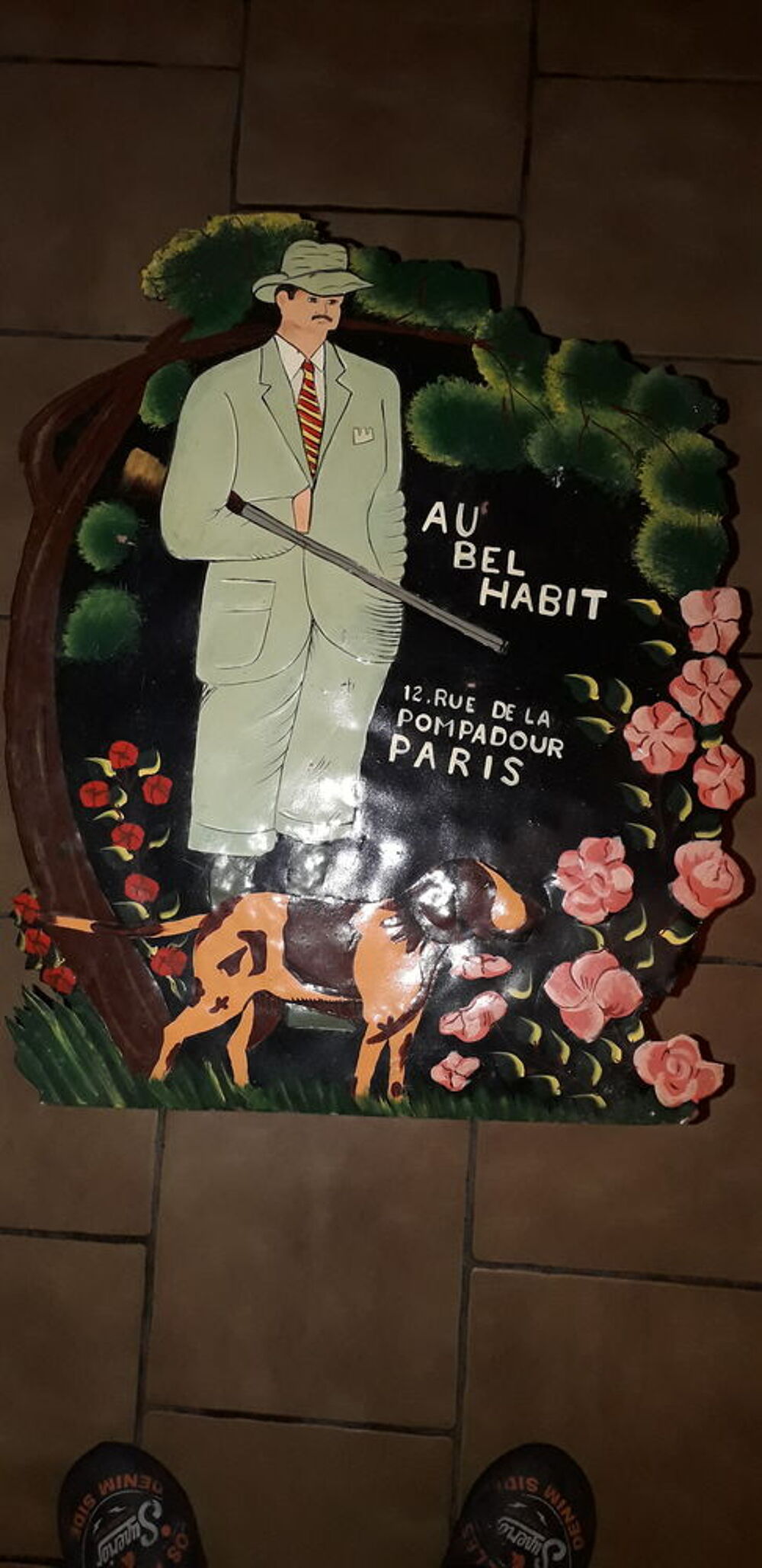 
Ancienne plaque publicitaire 
