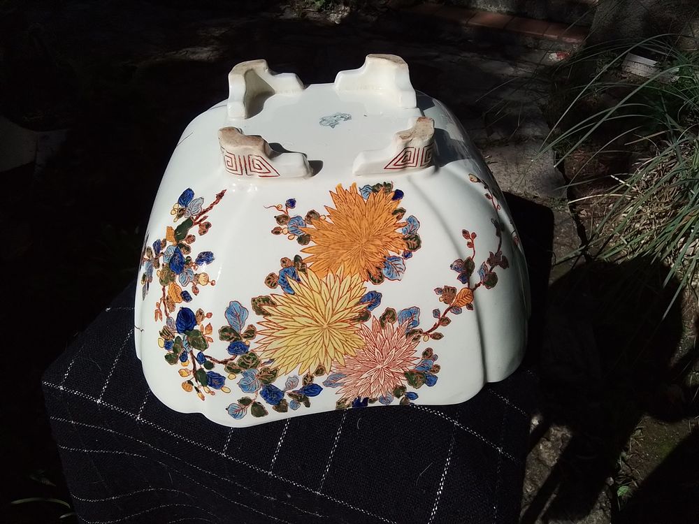 Beau cadeau fin ann&eacute;e , Coupe saladier en fa&iuml;ence Gien Décoration