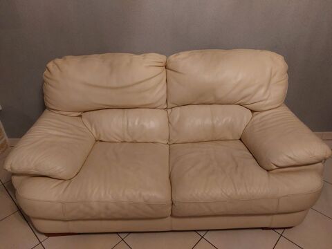 Canape cuir 2 places 50 Cheptainville (91)