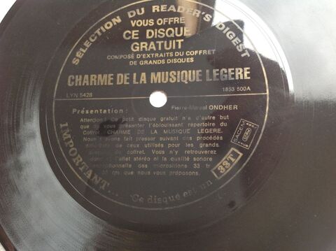 CHARME DE LA MUSIQUE L�G�RE DISQUE SOUPLE Envoi Possible
2 Tr�gunc (29)