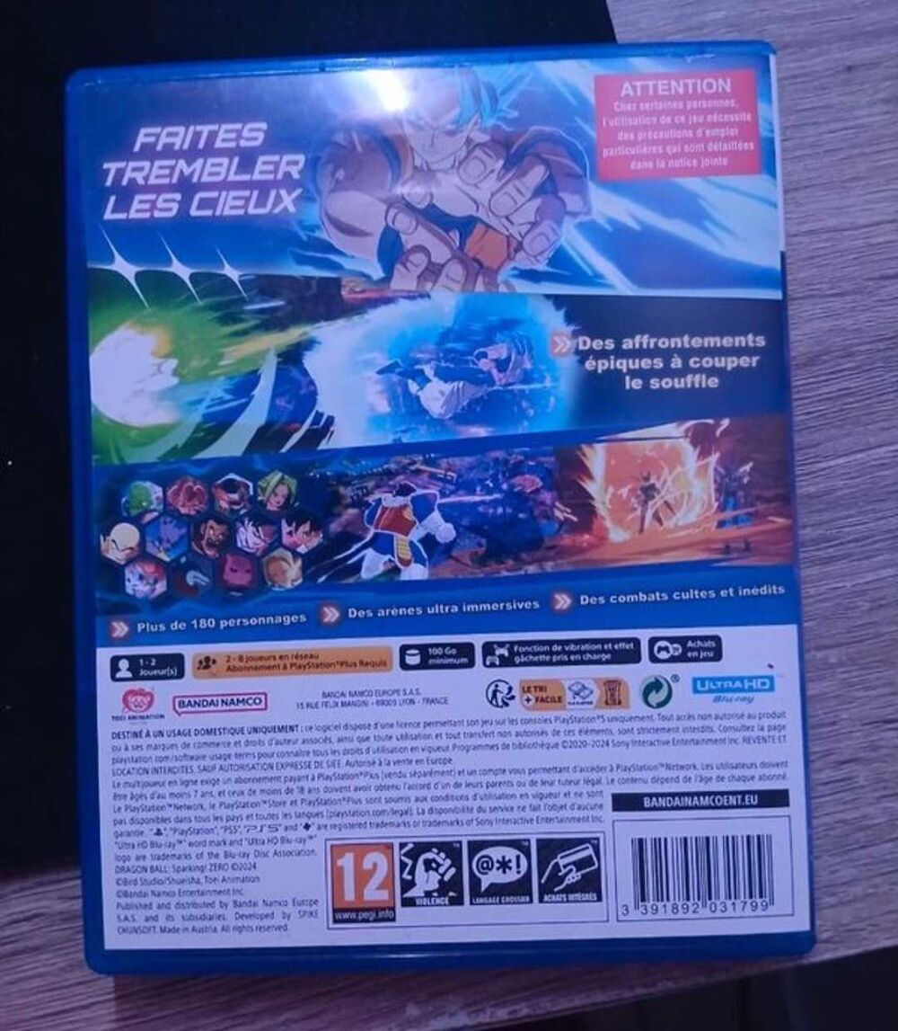 sparking zero ps5 Consoles et jeux vidéos