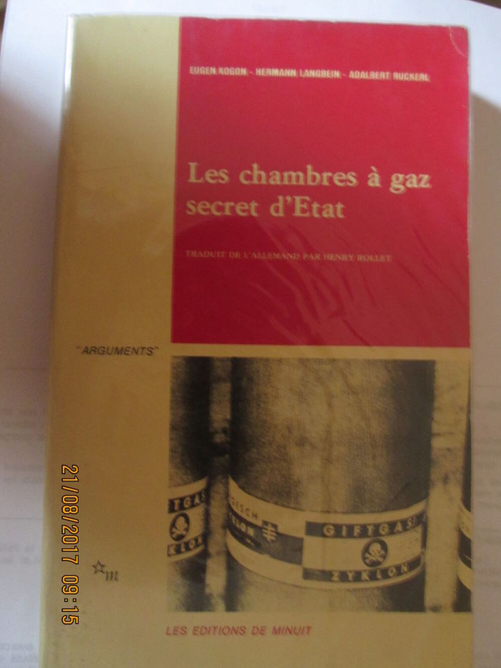 les chambres &agrave; gaz secret d'&eacute;tat Livres et BD