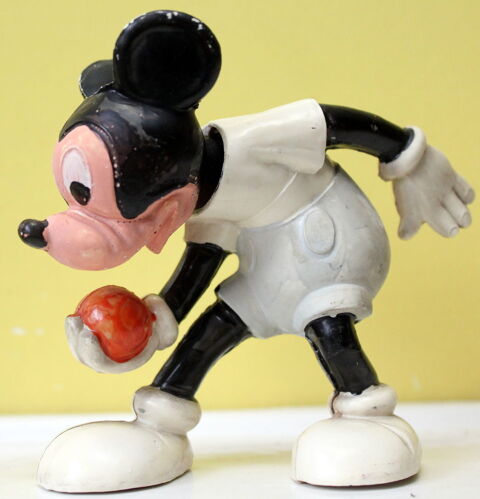  Jouet Disney MICKEY bobblehead bowling celluloid 1950 50 Issy-les-Moulineaux (92)
