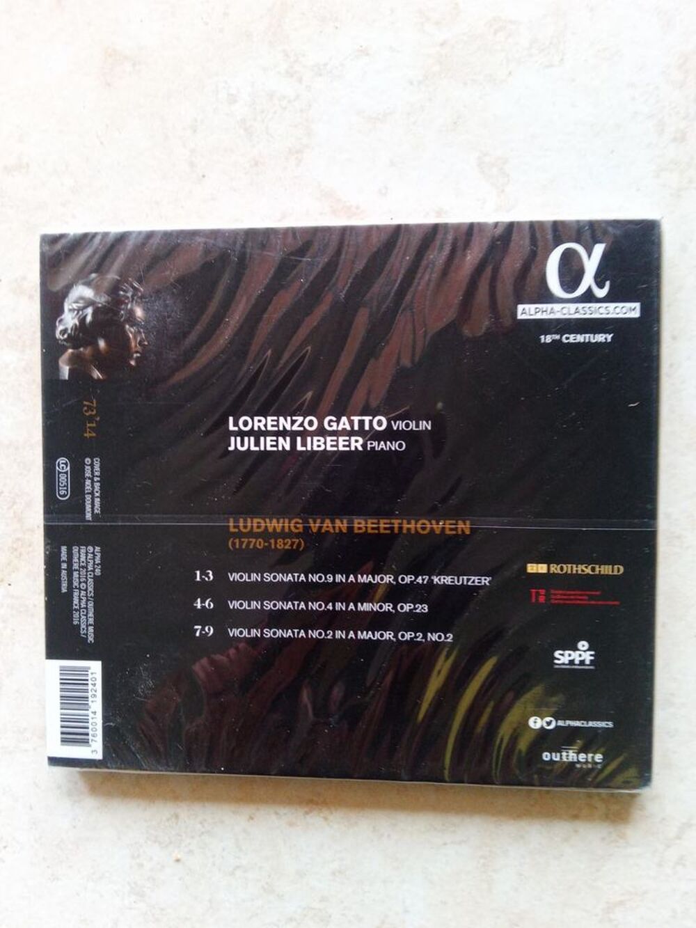 CD Beethoven Gatto/Libeer (Neuf) CD et vinyles