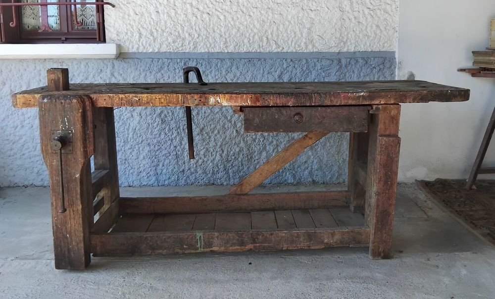 ETABLI ancien en bois Bricolage