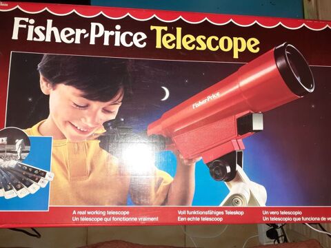 Jouet vintage 1986 Fisher Price - télescope rouge + trépied 40 Nice (06)