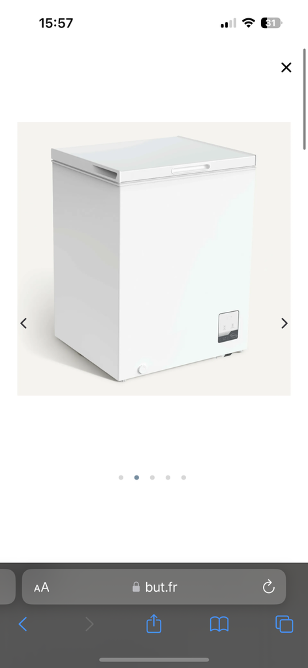 Cong&eacute;lateur coffre blanc Electroménager