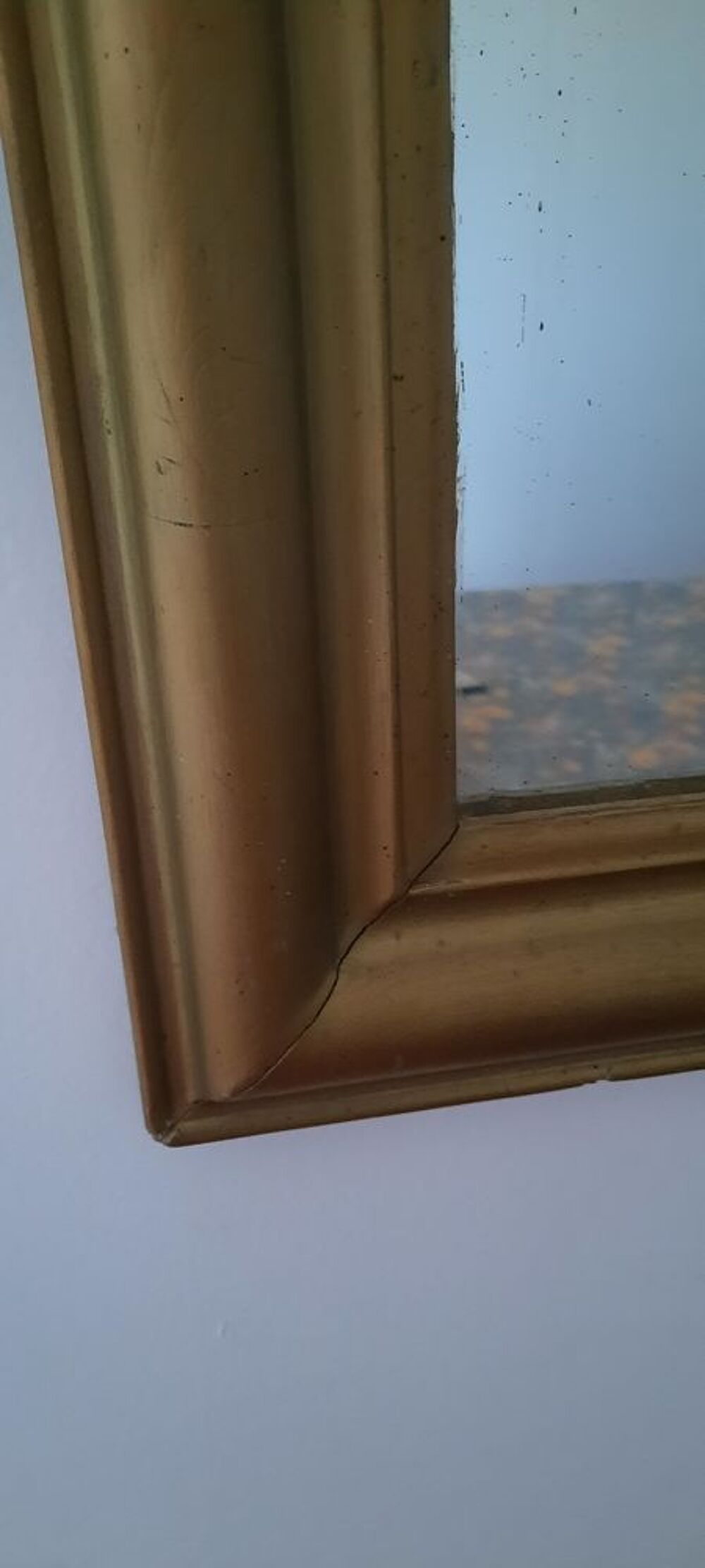 Ancien miroir style Louis Philippe dor&eacute; Meubles